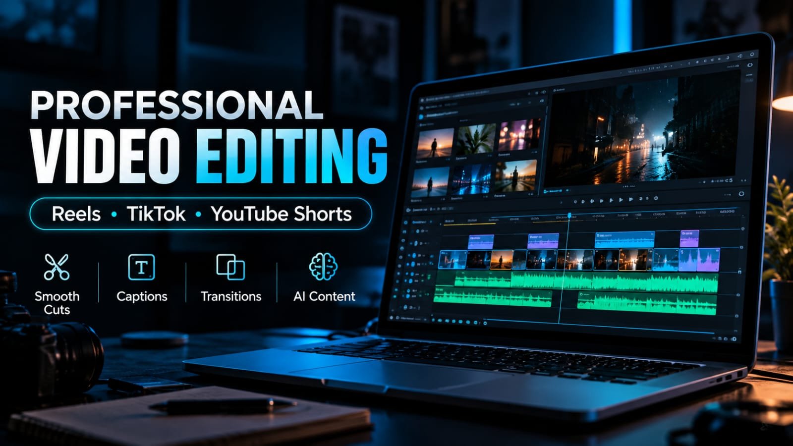 I will professionally edit engaging social media videos